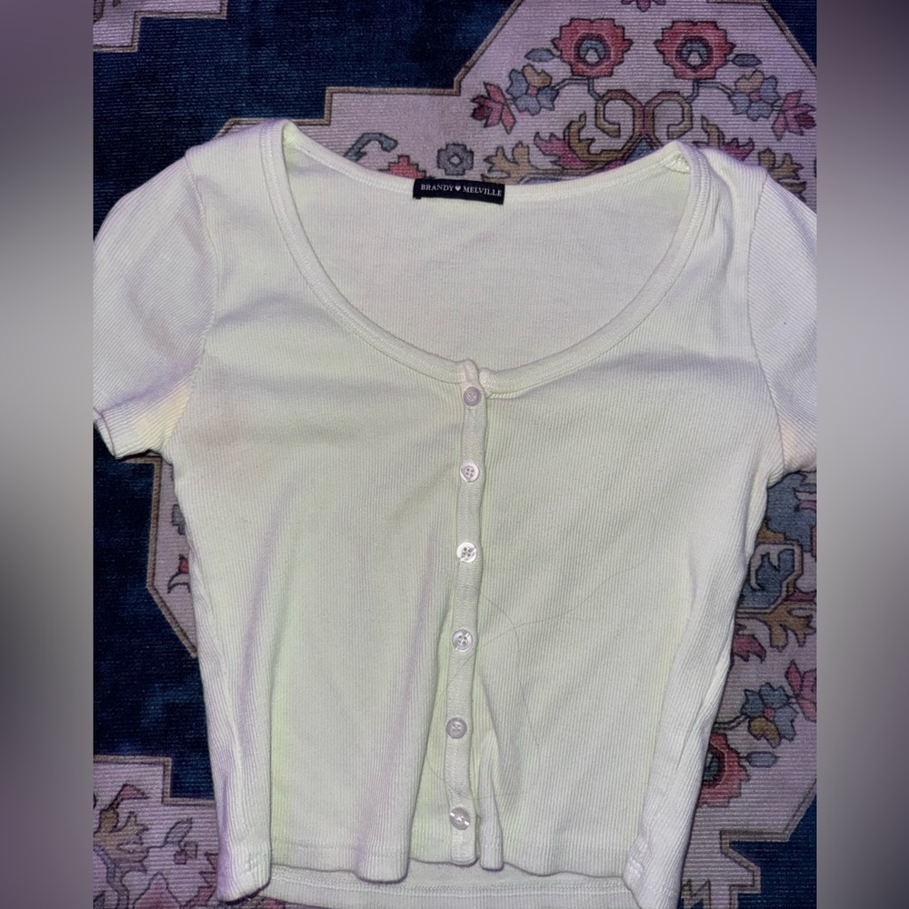 Brandy Melville button up soft baby t